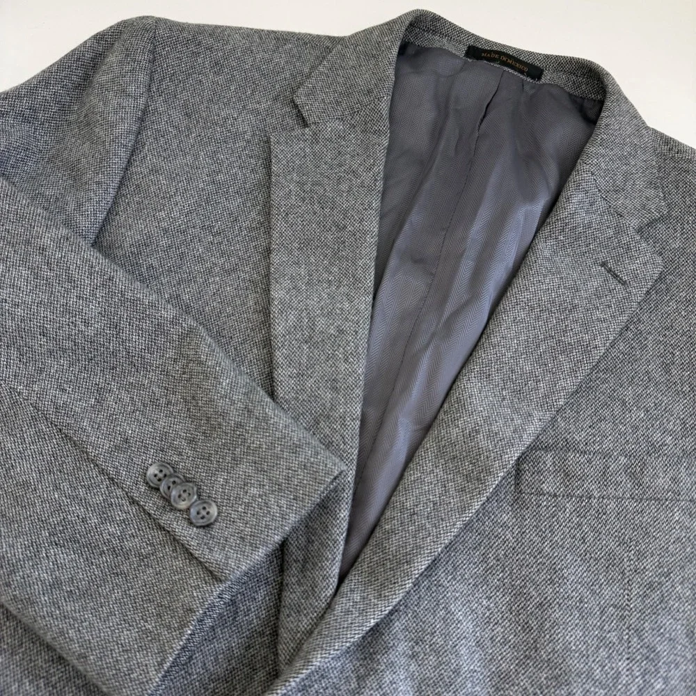 Jos. A. Bank Reserve Seattle SV Wool Cashmere Jacket Men's 48R Gray